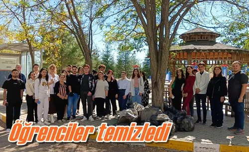 Öğrenciler temizledi