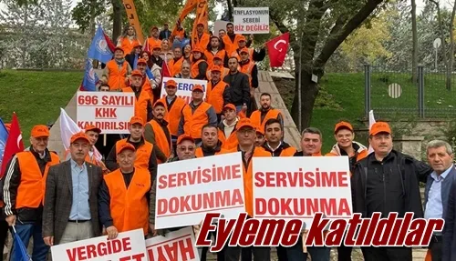 Eyleme katıldılar