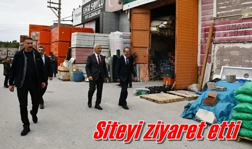 Siteyi ziyaret etti