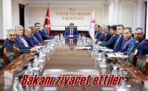 Bakanı ziyaret ettiler