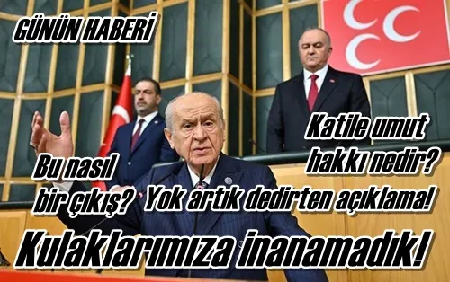 Kulaklarımıza inanamadık!