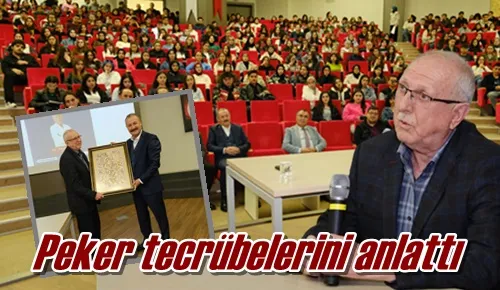 Peker tecrübelerini anlattı