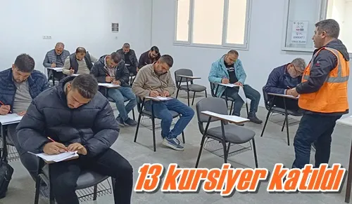 13 kursiyer katıldı