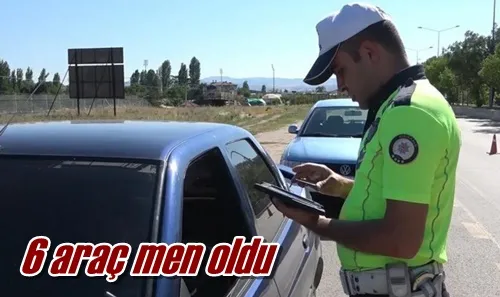 6 araç men oldu