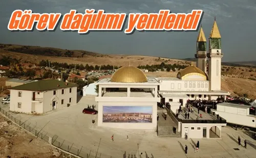 Görev dağılımı yenilendi