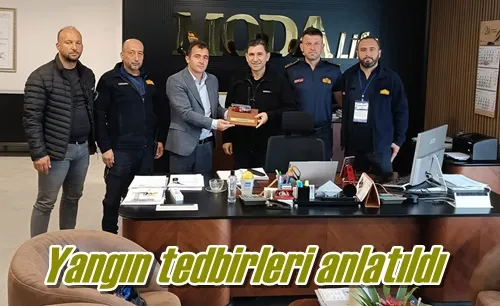 Yangın tedbirleri anlatıldı