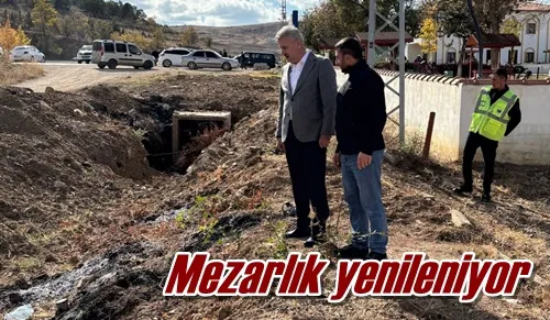 Mezarlık yenileniyor