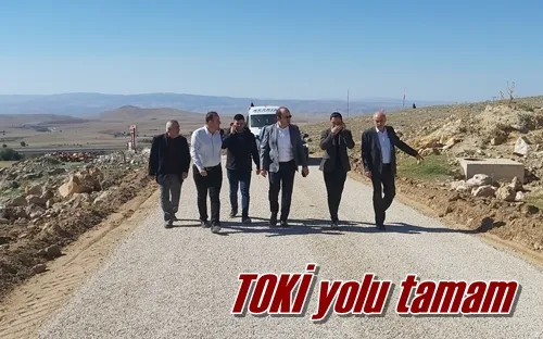 TOKİ yolu tamam