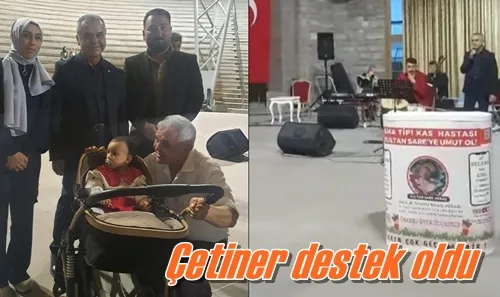 Çetiner destek oldu