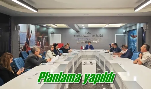 Planlama yapıldı