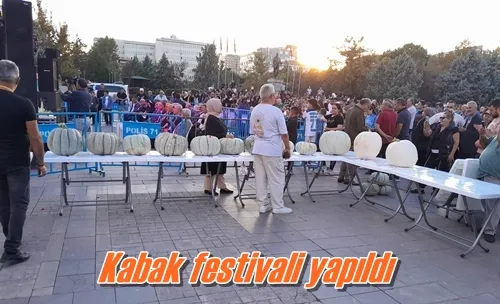 Kabak festivali yapıldı