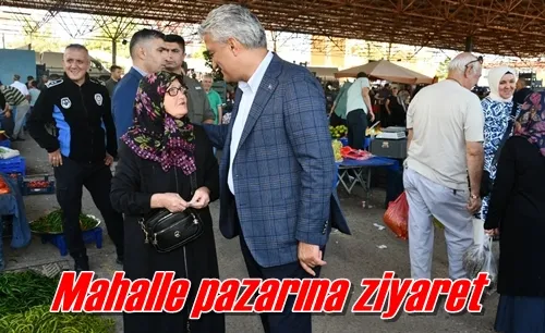 Mahalle pazarına ziyaret