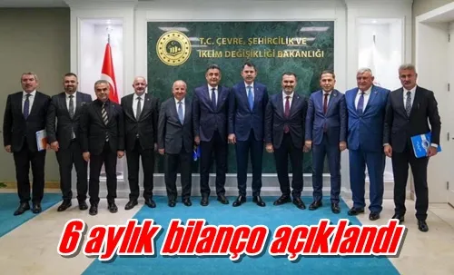 6 aylık bilanço açıklandı