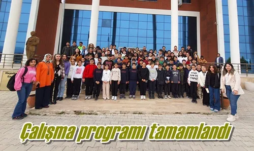 Çalışma programı tamamlandı