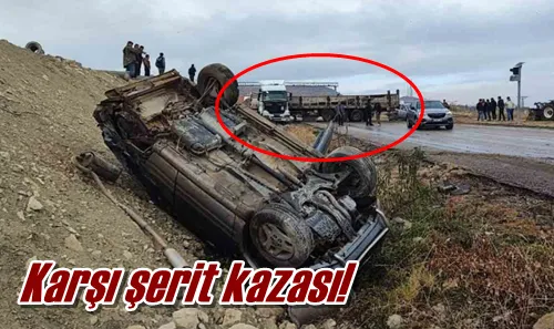 Karşı şerit kazası!