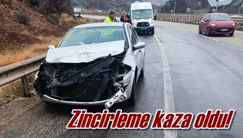 Zincirleme kaza oldu!