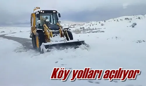 Köy yolları açılıyor