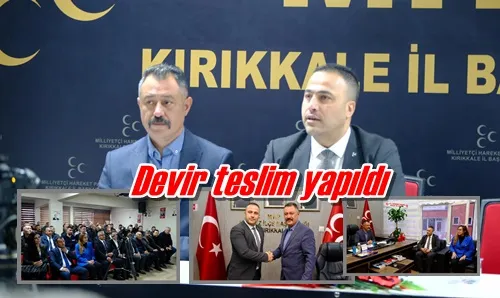 Devir teslim yapıldı