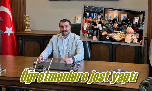 Öğretmenlere jest yaptı