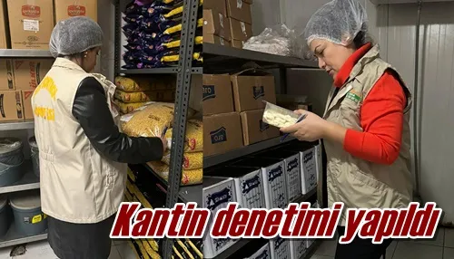 Kantin denetimi yapıldı