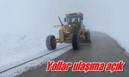 Yollar ulaşıma açık