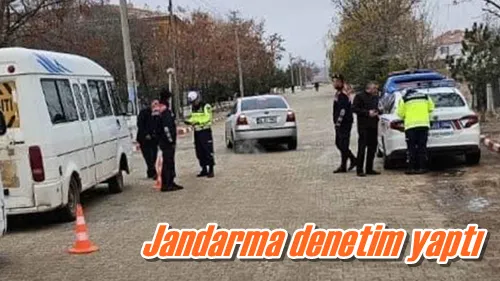 Jandarma denetim yaptı