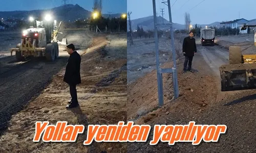 Yollar yeniden yapılıyor