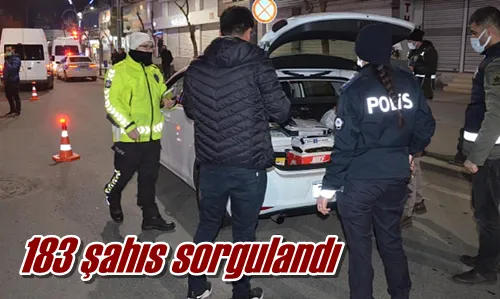 183 şahıs sorgulandı