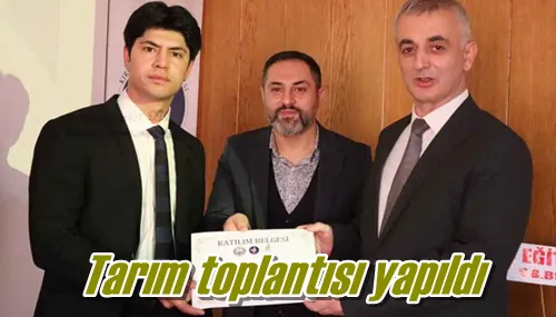 Tarım toplantısı yapıldı