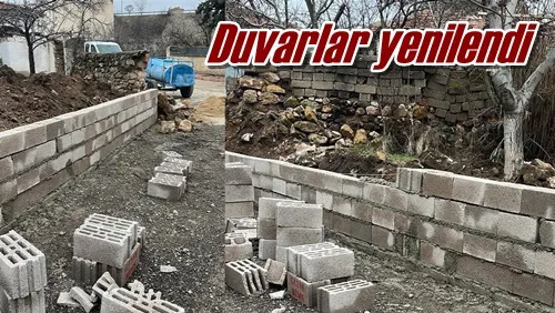 Duvarlar yenilendi