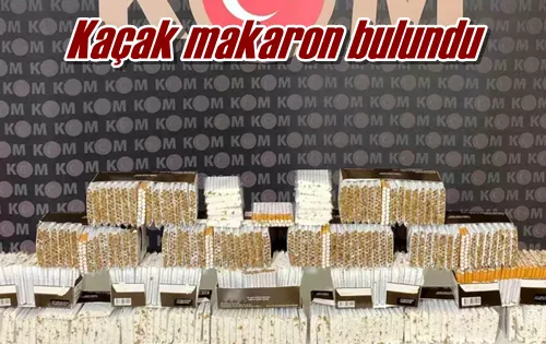 Kaçak makaron bulundu