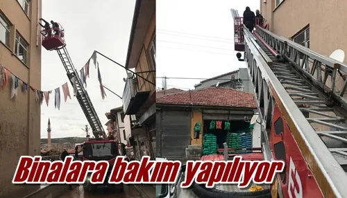 Binalara bakım yapılıyor