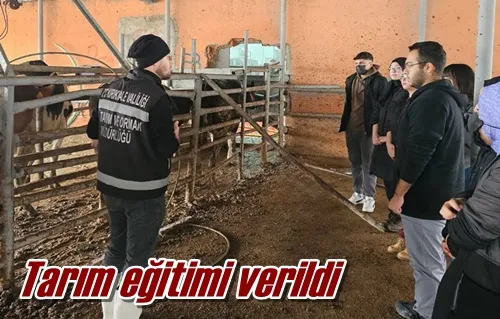 Tarım eğitimi verildi