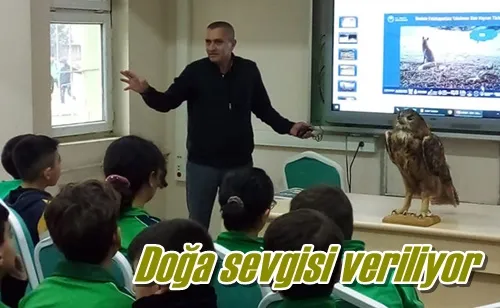 Doğa sevgisi veriliyor