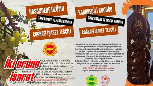 İki ürüne işaret