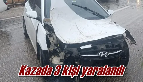 Kazada 3 kişi yaralandı