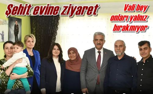 Şehit evine ziyaret