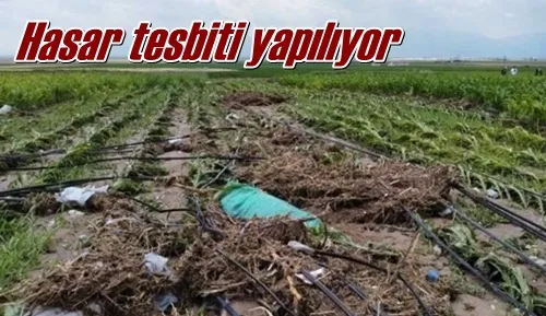 Hasar tesbiti yapılıyor