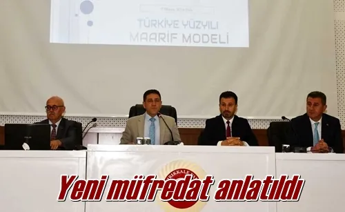 Yeni müfredat anlatıldı