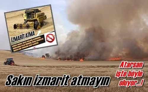 Sakın izmarit atmayın