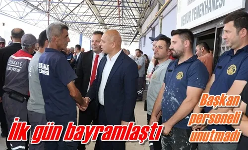 İlk gün bayramlaştı