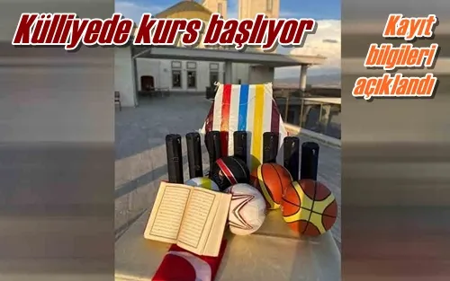 Külliyede kurs başlıyor