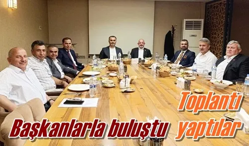 Başkanlarla buluştu