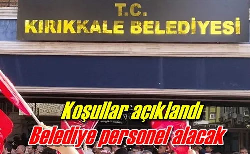 Belediye personel alacak