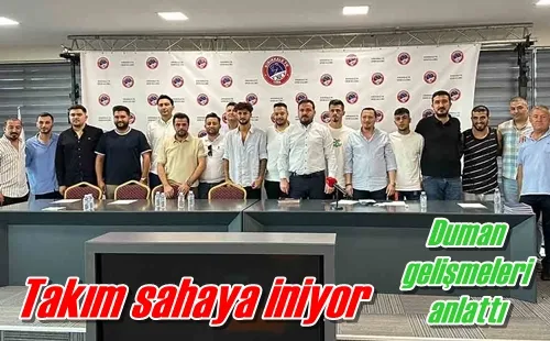 Takım sahaya iniyor