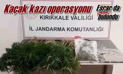 Kaçak kazı operasyonu