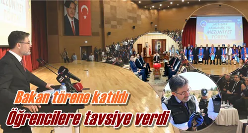 Öğrencilere tavsiye verdi