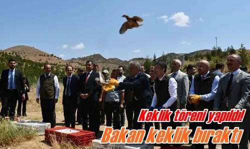 Bakan keklik bıraktı