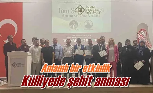 Külliyede şehit anması