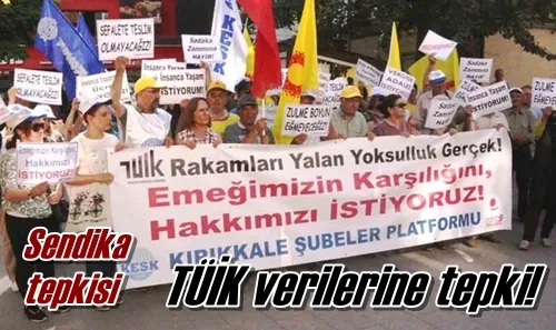 TÜİK verilerine tepki!